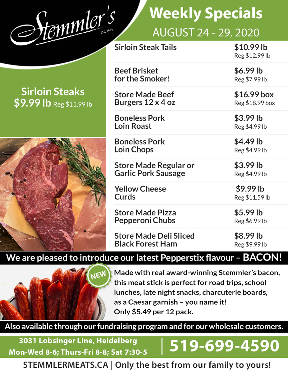 Weekly Flyer - Stemmler Meats