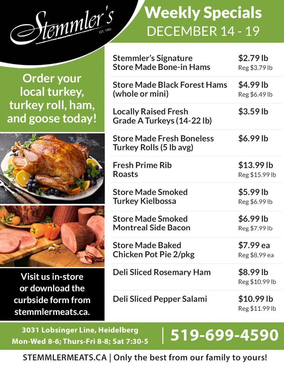 Weekly Flyer - Stemmler Meats