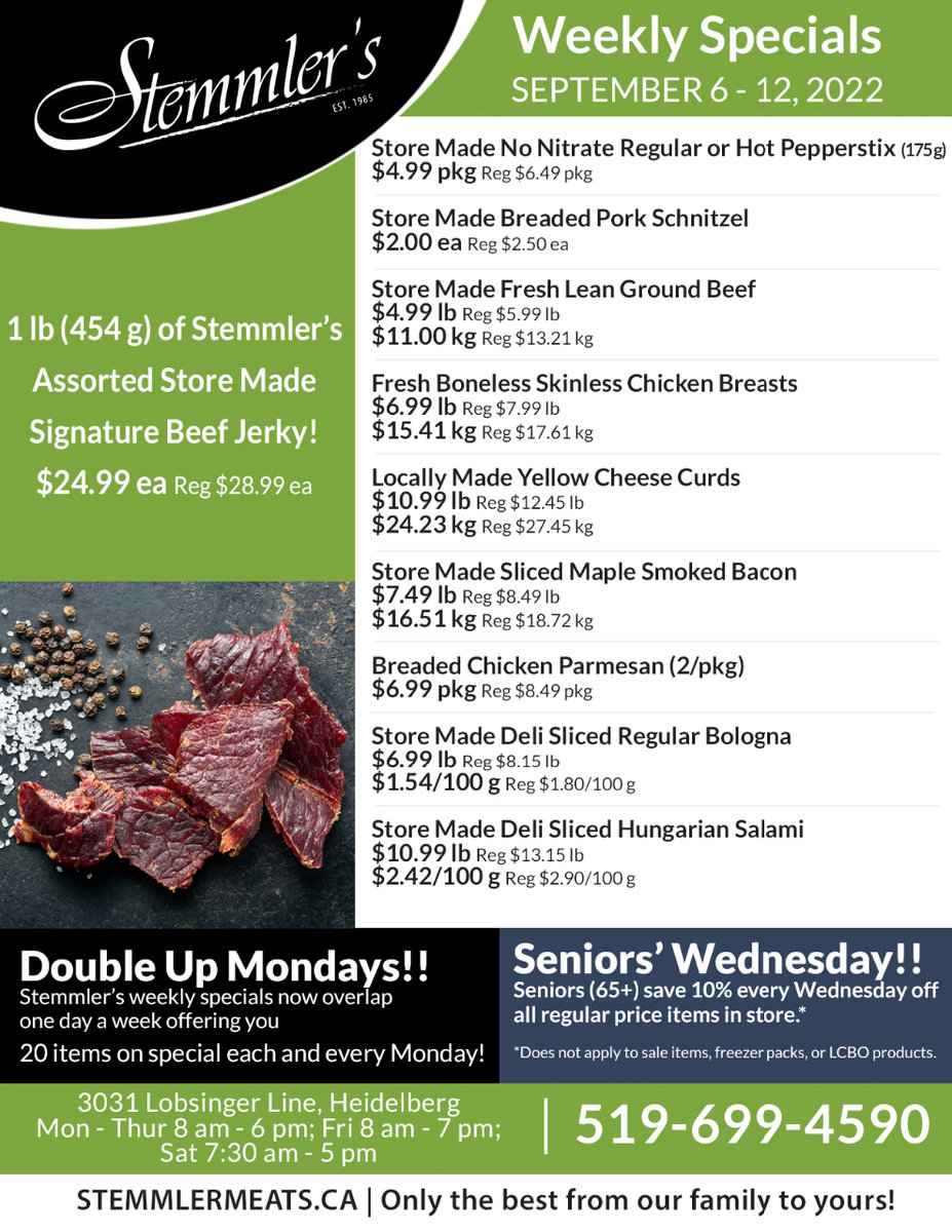 Weekly Flyer - Stemmler Meats