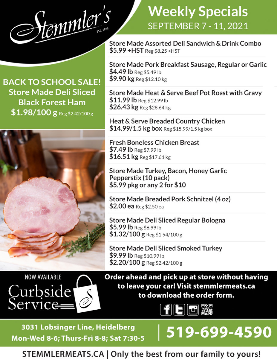 Weekly Flyer - Stemmler Meats